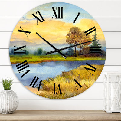 The Awakening of Nature - Lake House wall clock