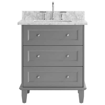 Nora 30" Freestanding Standard Single Bathroom Vanity with Top