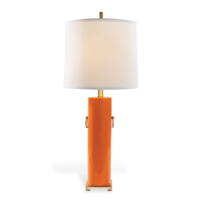 Beverly Lucite Lamp, Orange