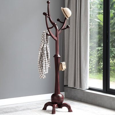 Montgomeryville Solid Wood Freestanding 8 - Hook Coat Rack