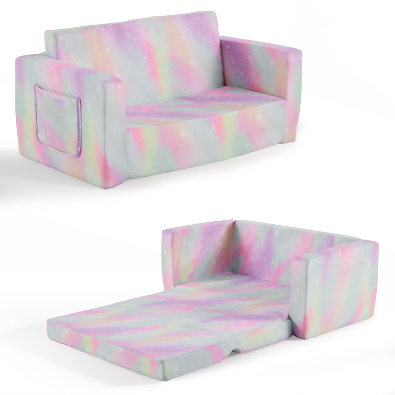 Canapé-lit double 1 pièce, H 14,96 po x l 29,92 po x P 16,92 po