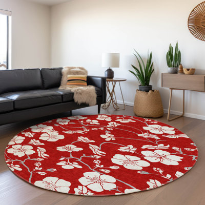 Tapis intérieur / extérieur rouge Ensa 