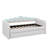 Twin XL Size Cushioned Daybed With Trundle And LED Light, Trundle Adjustable To Horizontal Or Vertical Position-2119569188