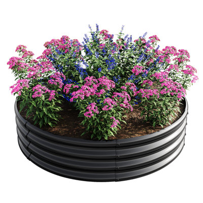 2Pcs W840116764 Galvanized Metal Raised Garden Bed For Medium Rooting Plants And Flowers, Double - Layer Corrosion, Not Loose Strawberry Other Fruits, Thickened Metal, Corrosion