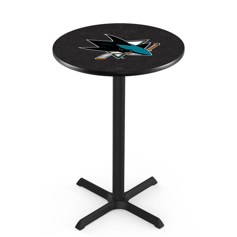 NHL Pub Table, San Jose Sharks, 36" H x 30" L x 30" W
