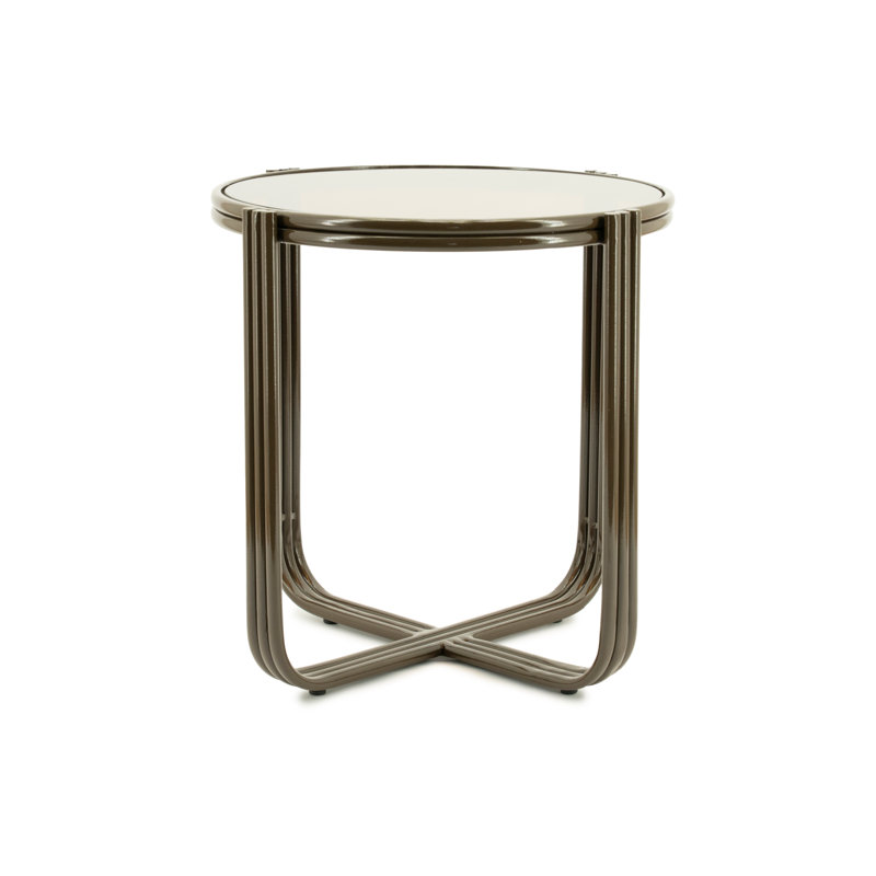 Table de bout Groovy, Brun