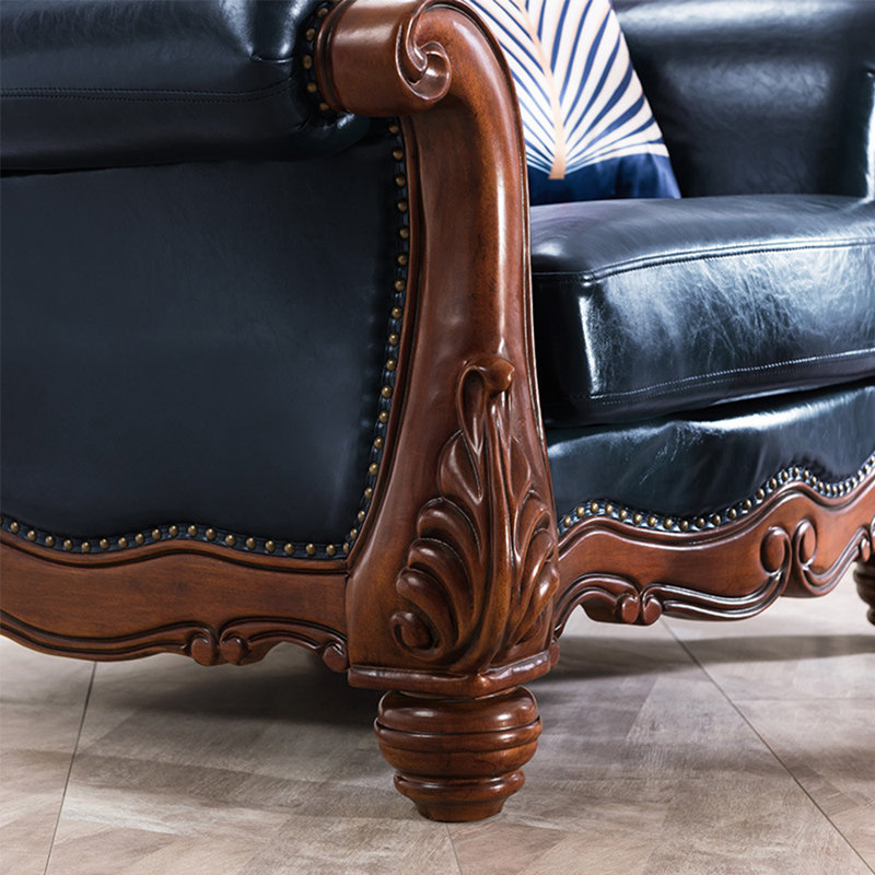 Fauteuil en cuir véritable American