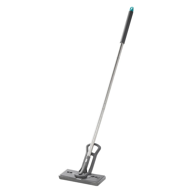 Sponge Mop With High-density Pu Sponge, Easy Squeeze Wringer Mop With Hook & Loop For Head Change, Quick-drying Floor Mop For Tile, Wood, Laminate, Pvc