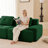 82" Modern L-Shaped Modular Sectional Sofa For Living Room, Corduroy Fabric, 2-Seater Couch With Deep Seat , Pearl-Like Piping, Tufted Design, No Assembly, Anti-Slip Design​-1065333675
