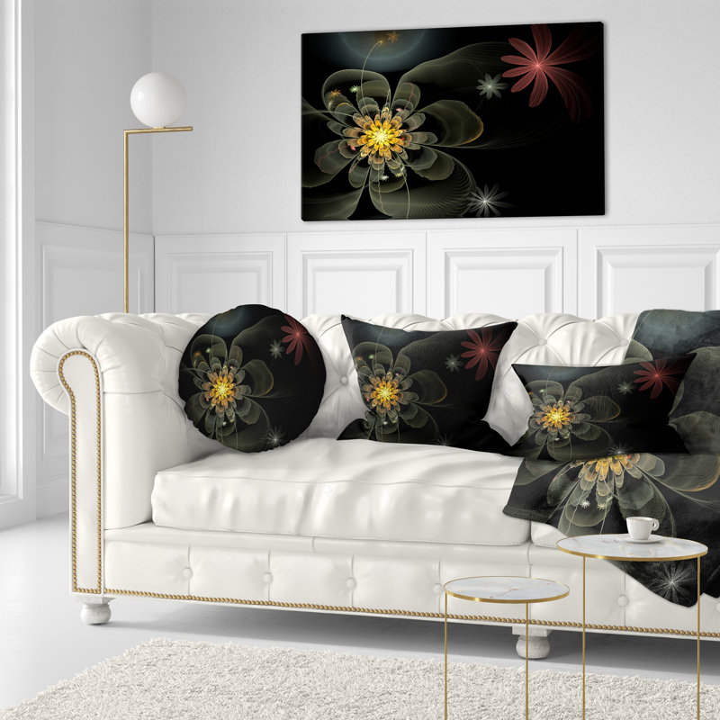 Petit coussin lombaire en fleur de fleurs