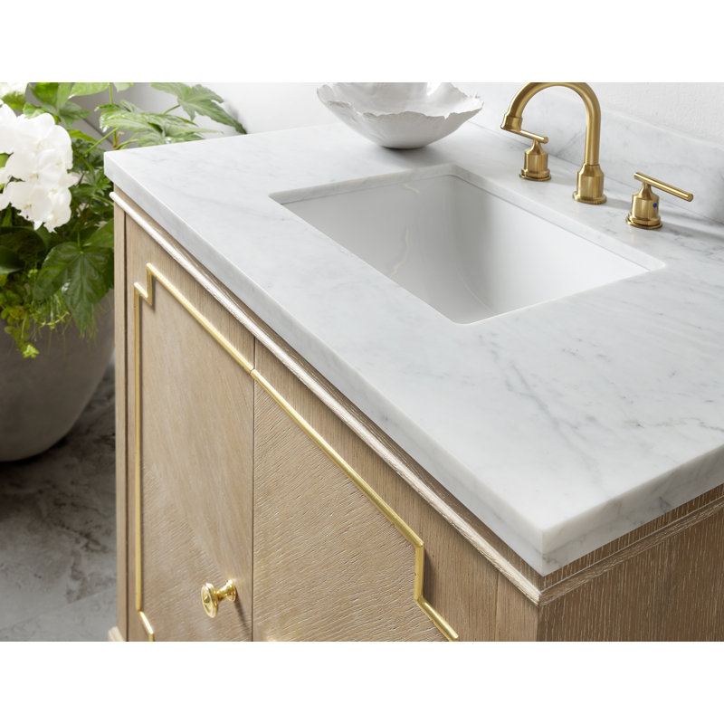 Somerset Bay 36'' Single Bathroom Vanity with Marble Top