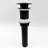 Wall Mounted Bathroom Sink Faucet In Matte Black With Pop-Up Drain  No Overflow . Two Classic Cross Handles For Accurate Water Flow And Temperature Command. Splash Aerator A Steady Delivery. Brass