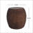 Faux Rattan Side Table For Indoor And Outdoor Use, Handmade Mgo, Brown, Durable And Stylish