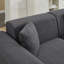 Ensemble de salon moderne rembourré avec canapé modulaire et 2 chaises d'appoint-1601446343
