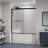 56"- 60" W X 58" H Double Sliding Aluminum Framed Shower Door With 1/4" SGCC Certified Tempered Glass