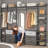 68"-96" Closet Organizer With 6-Drawers,4 Clothing Rack-493519413