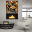  «Bitcoin Mining» par Rey Klimt, art mural en verre acrylique, 36 po x 36 po-1470665259