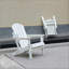 Chaise Adirondack pliante en PEHD avec porte-gobelet double - Chaise Adirondack en composite avec texture bois-780130037