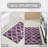 Nischal Rectangle Bath Rug with Non-Slip Backing
