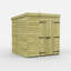 Total Sheds 6ft x 5ft Pent Garden Shed - Double Door - No Windows - Pressure Treated Timber - UK Manufactured