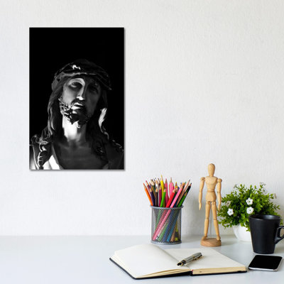 Jesus Christ Sculpture - Wrapped Canvas Print