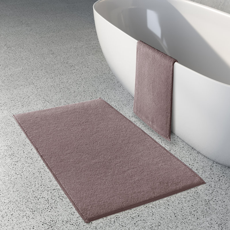 Linden - Bath Mat Bath Mat, 24" W x 40" L, Aubergine