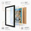 Leopard Gaze Modern - Framed Print-943598665-943598670