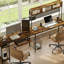 Anki Adjustable Metal Base Computer Desk