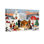 Crèche de Noël de Noël avec ensemble de 3 reproductions d'art sur toile
