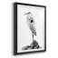 Shoreline Heron In B&W II - reproduction de cadre photo-1625101889-1625101893