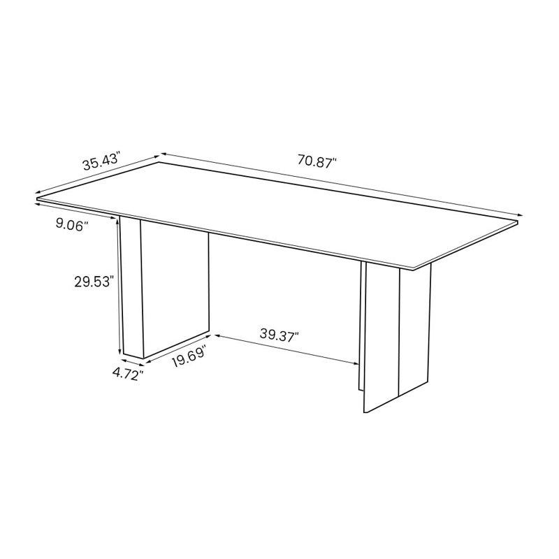 Table de salle à manger 71 "