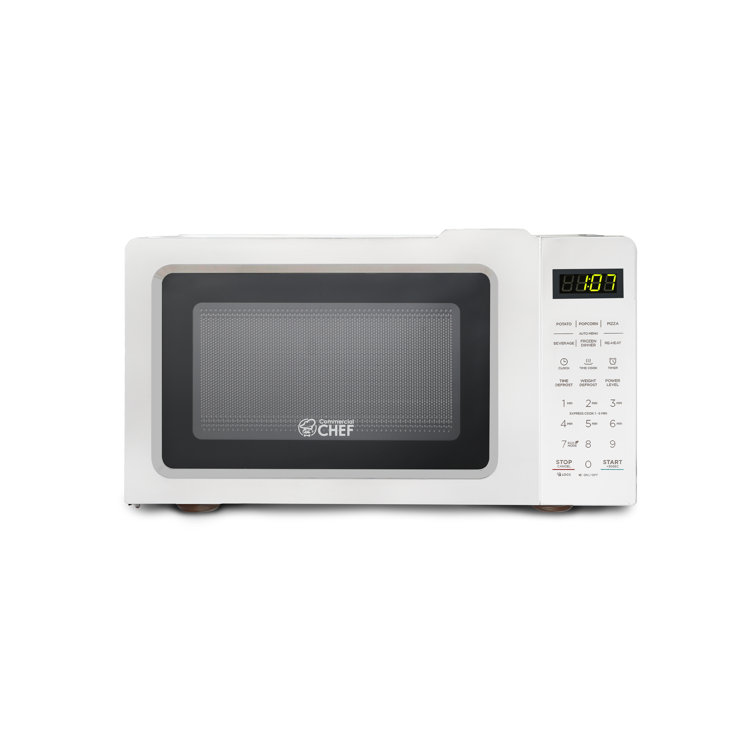  COMMERCIAL CHEF Small Microwave 0.7 Cu. Ft. Countertop Microwave  with Digital Display, Stainless Steel Microwave & BLACK+DECKER 4-Slice  Toaster Oven with Natural Convection, Stainless Steel : Home & Kitchen