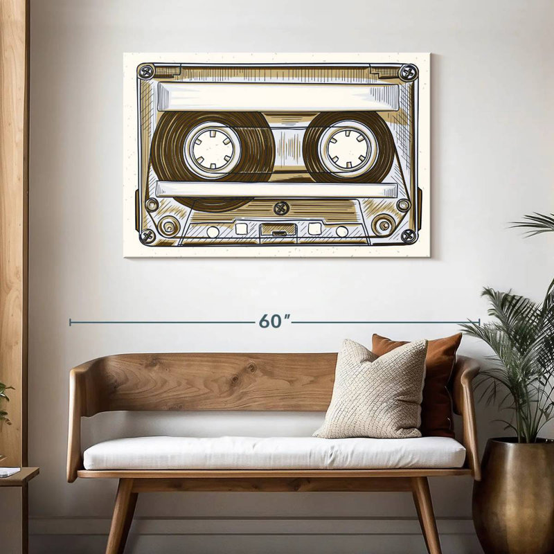 Cassette audio Abarca, H 30 po x l 45 po