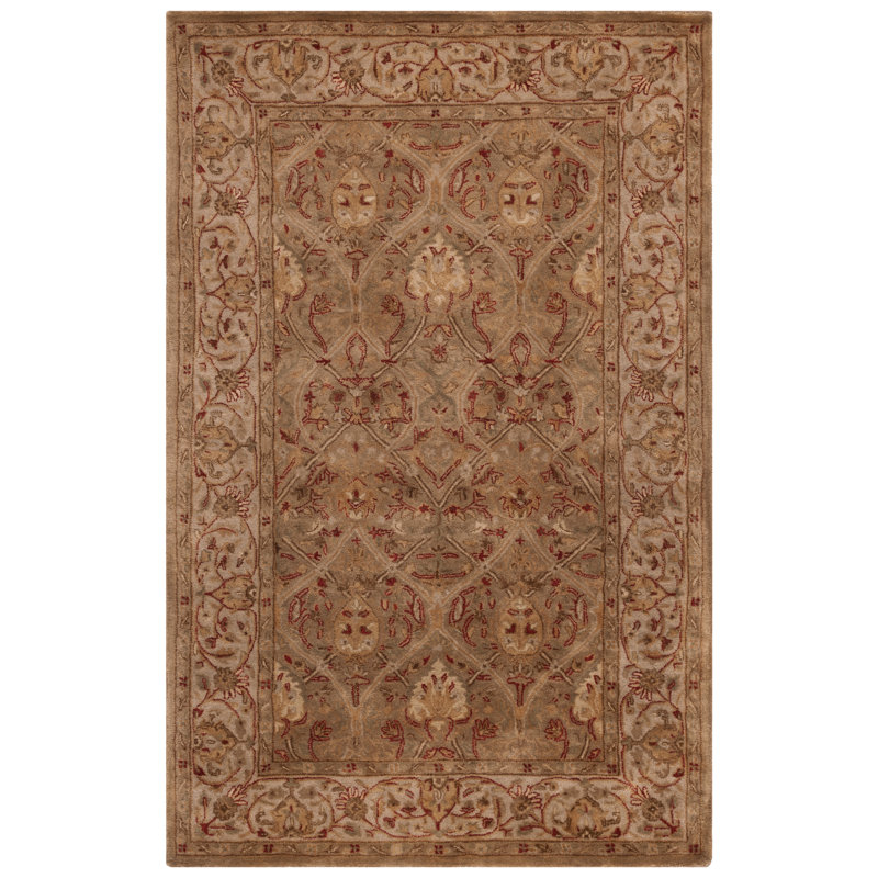 Evie Hand Tufted Wool Oriental Rug, Rectangle 6' x 9'