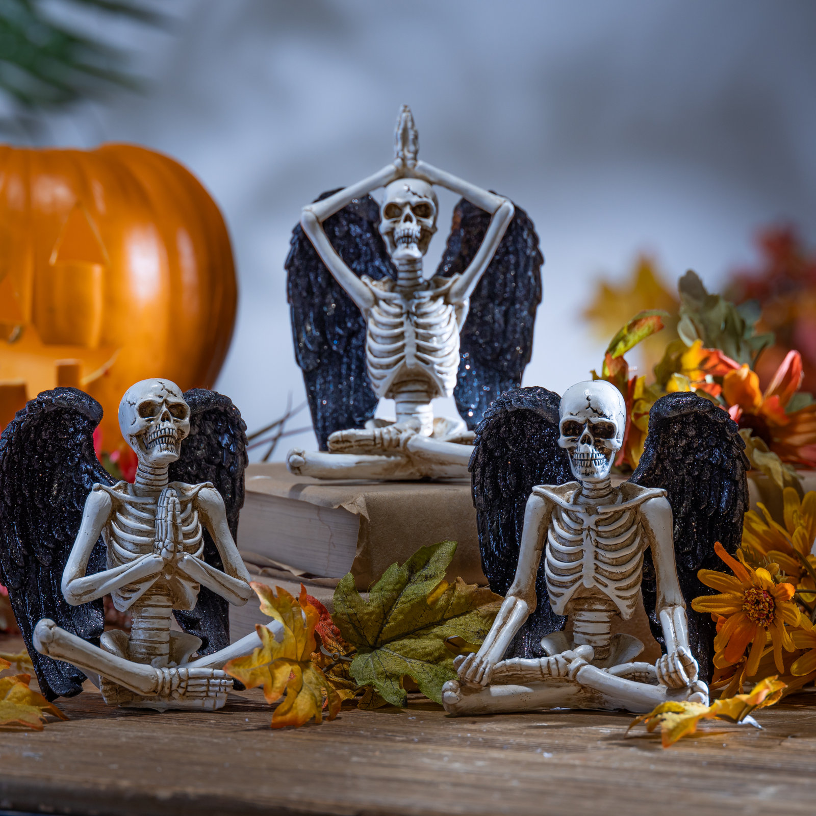 Yoga Skeletons Set of 3