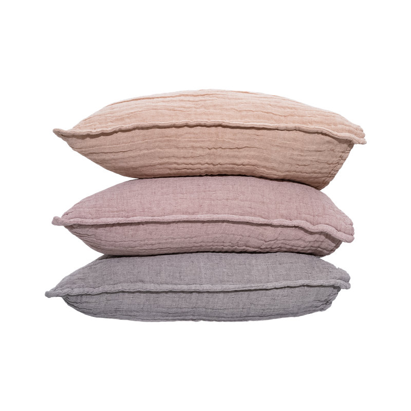 Farquhar Cotton Blend Envelope Square Oxford Pillowcase, Grey