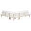 5 Seater Garden Sofa Set Off-White Mondello