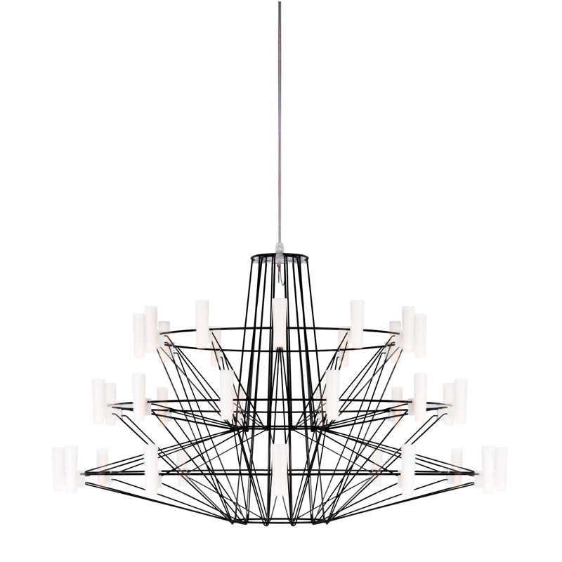 Coppélia LED Chandelier, Small, Black