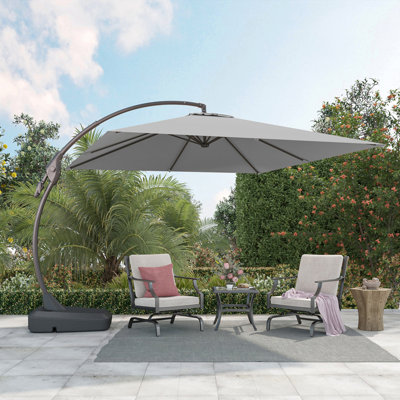 Desiree 9'10" Square Cantilever Sunbrella Umbrella
