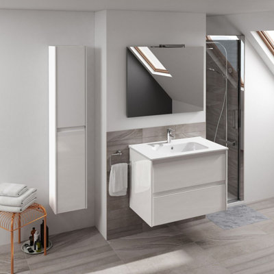 Ensemble de meuble-lavabo simple mural 40 po Ambra