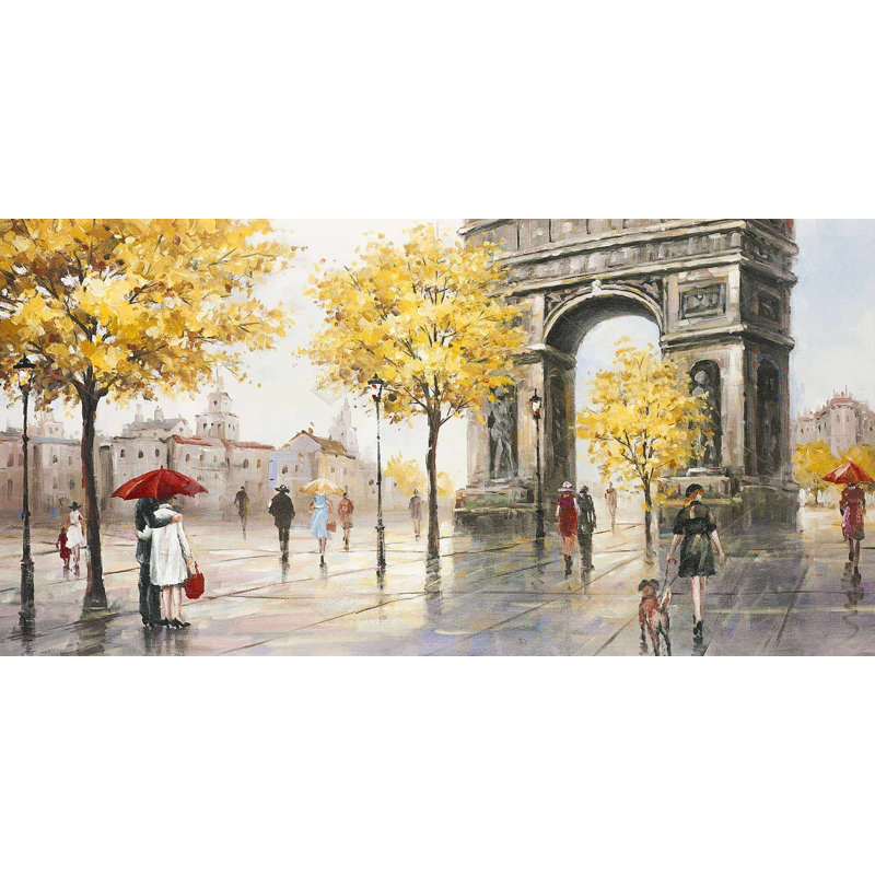 Arc de triomphe at paris - 15.75"x31.50" Desk mat