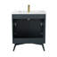 Meuble-lavabo simple 30 po avec plateau en céramique Lalena-230172430