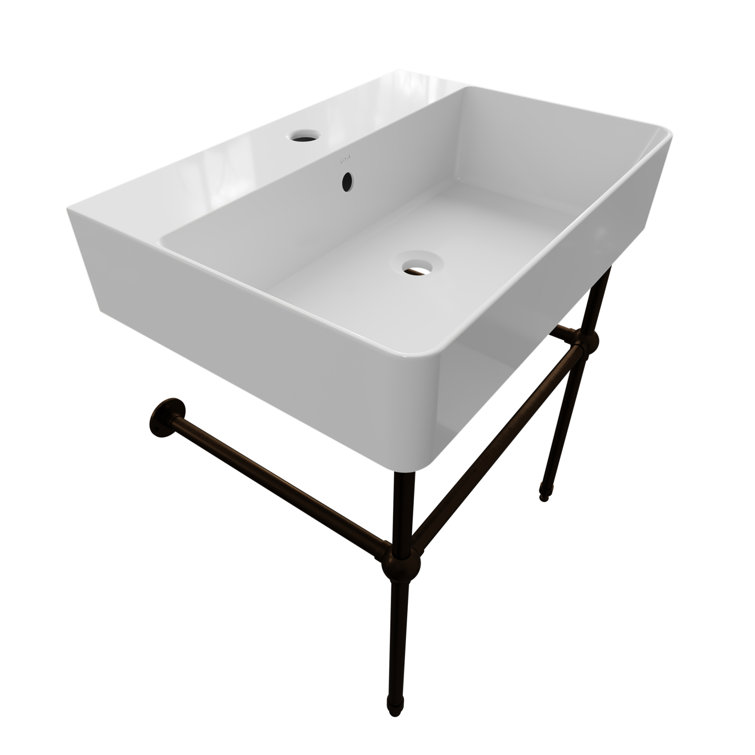 Cheviot Products Nuo 2 17.375'' Rectangular Bathroom Sink with Overflow