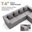Canapé modulaire d'extérieur imperméable gris foncé QQ-133701307