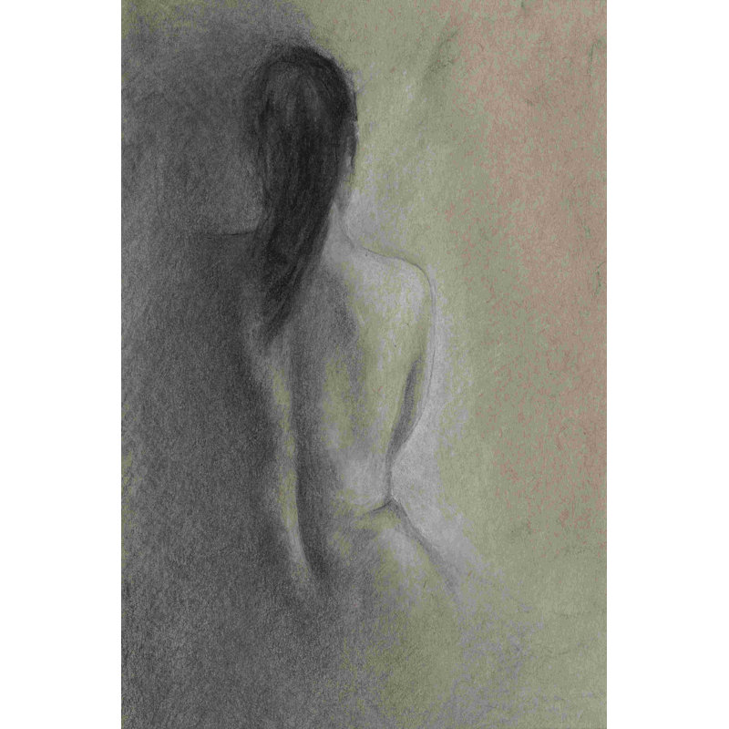 Dessin de clair-obscur II, H 36 po x l 24 po