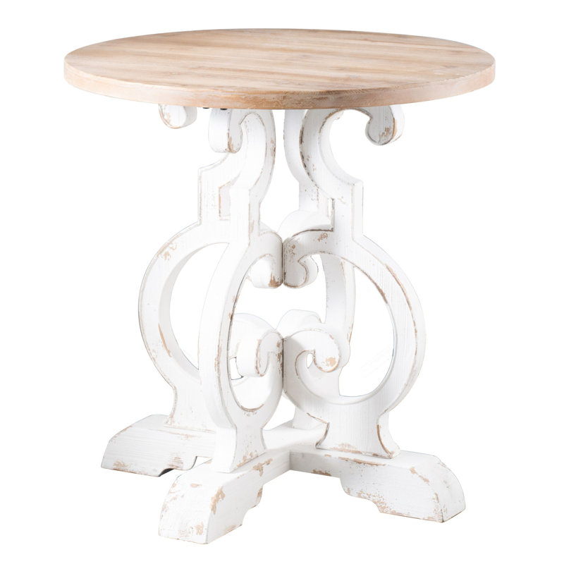 Solid Wood Top End Table