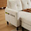 79.14" L Shaped Sofa with Storage Pockets and Reversable Storage Ottoman-508562040