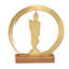Novica Standing Buddha Dome Brass Sculpture