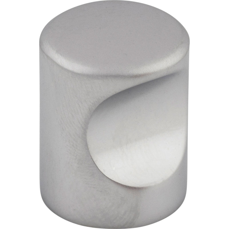Indent 3/4" Diameter Round Knob, Aluminum