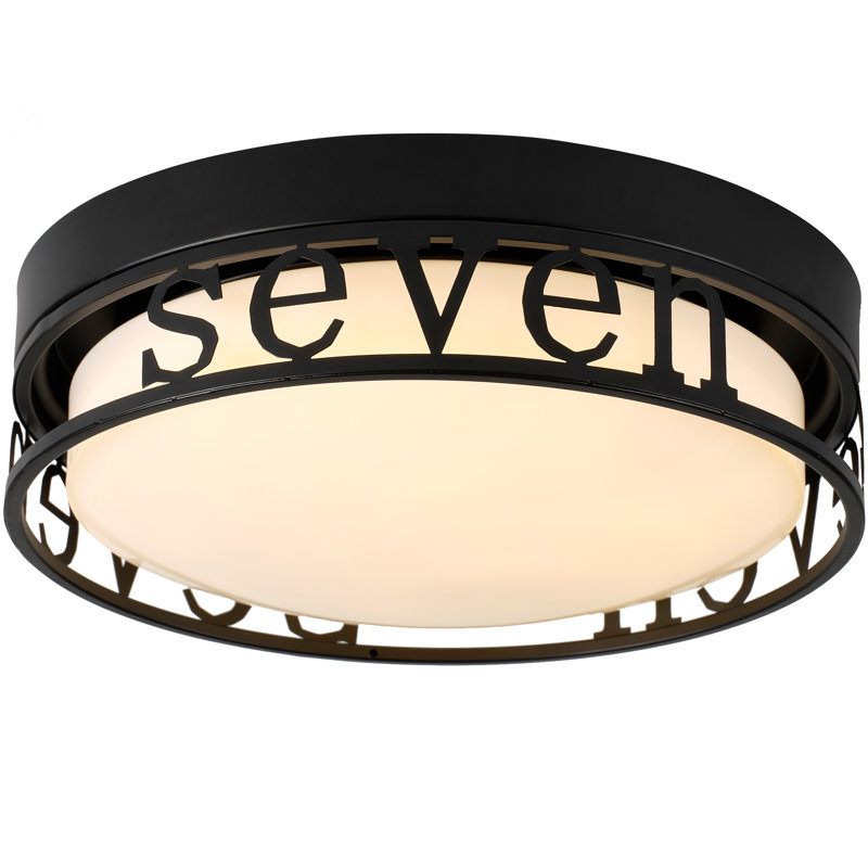 Plafonnier encastré moderne à DEL 3 couleurs, découpe de lettres noires 12 po pour garde-robe de couloir de chambre à coucher